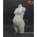 Pregnant Woman Torso Mannequin in a Glossy White